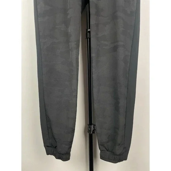 Athleta Women's Black Brooklyn Camo Lux Jacquard Stretch Pull On Jogger Pants 0 - Picture 5 of 8
